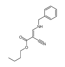 butyl 3-(benzylamino)-2-cyanoprop-2-enoate结构式