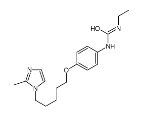 1-ethyl-3-[4-[5-(2-methylimidazol-1-yl)pentoxy]phenyl]urea Structure