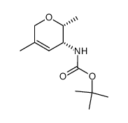 tert-butyl ((2R,3R)-2,5-dimethyl-3,6-dihydro-2H-pyran-3-yl)carbamate结构式