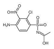 N-(4-amino-2-chloro-3-nitrophenyl)sulfonylacetamide Structure