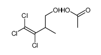 acetic acid,3,4,4-trichloro-2-methylbut-3-en-1-ol Structure