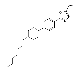2-ethyl-5-[4-(4-heptylcyclohexyl)phenyl]-1,3,4-oxadiazole结构式