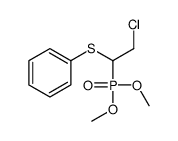 (2-chloro-1-dimethoxyphosphorylethyl)sulfanylbenzene Structure