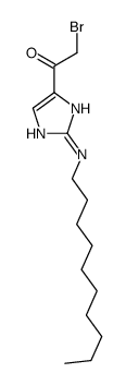 2-bromo-1-[2-(decylamino)-1H-imidazol-5-yl]ethanone结构式