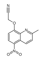 2-(2-methyl-5-nitroquinolin-8-yl)oxyacetonitrile Structure