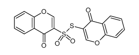 S-((4-Oxo-4H-(1)benzopyran-3-yl)-3-(4-oxo-4H-(1)benzopyran))-thiosulfonat Structure