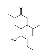4-(1-hydroxybutyl)-2-methyl-5-prop-1-en-2-ylcyclohex-2-en-1-one结构式