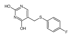 5-[(4-fluorophenyl)sulfanylmethyl]-1H-pyrimidine-2,4-dione结构式