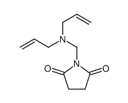 1-[[bis(prop-2-enyl)amino]methyl]pyrrolidine-2,5-dione结构式