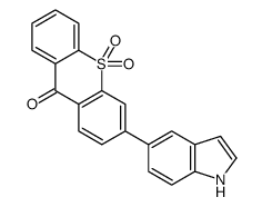 3-(1H-indol-5-yl)-10,10-dioxothioxanthen-9-one结构式