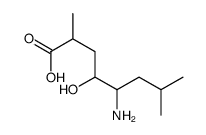 5-amino-4-hydroxy-2,7-dimethyloctanoic acid Structure