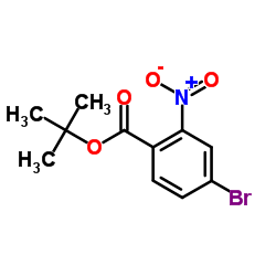 tert-Butyl 4-bromo-2-nitrobenzoate structure