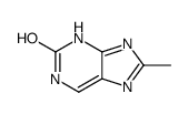 Purin-2-ol, 8-methyl- (7CI) Structure