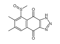 6,7-dimethyl-5-methylsulfinyl-2H-benzo[f]benzotriazole-4,9-dione结构式