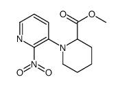 methyl 1-(2-nitropyridin-3-yl)piperidine-2-carboxylate结构式