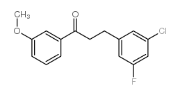 3-(3-CHLORO-5-FLUOROPHENYL)-3'-METHOXYPROPIOPHENONE structure