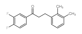 3',4'-DIFLUORO-3-(2,3-DIMETHYLPHENYL)PROPIOPHENONE structure