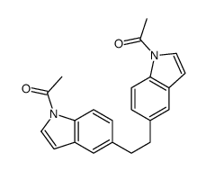1-[5-[2-(1-acetylindol-5-yl)ethyl]indol-1-yl]ethanone Structure