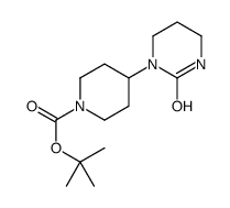 tert-butyl 4-(2-oxo-1,3-diazinan-1-yl)piperidine-1-carboxylate结构式