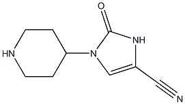 2,3-dihydro-2-oxo-1-(4-piperidinyl)-1H-Imidazole-4-carbonitrile结构式