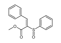 methyl 2-(benzenesulfinyl)-3-phenylprop-2-enoate结构式