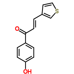 (2E)-1-(4-Hydroxyphenyl)-3-(3-thienyl)-2-propen-1-one Structure