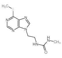Urea,N-methyl-N'-[2-[6-(methylthio)-9H-purin-9-yl]ethyl]-结构式