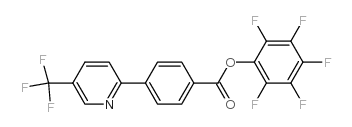 (2,3,4,5,6-pentafluorophenyl) 4-[5-(trifluoromethyl)pyridin-2-yl]benzoate结构式