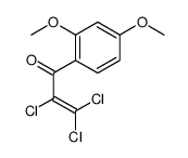 2,3,3-trichloro-1-(2,4-dimethoxyphenyl)prop-2-en-1-one Structure