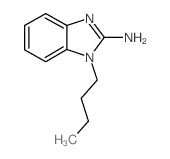 1-丁基-1H-苯并咪唑-2-胺结构式