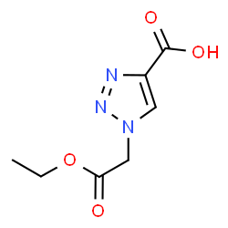 1-(2-Ethoxy-2-oxoethyl)-1H-1,2,3-triazole-4-carboxylic acid structure