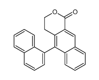 5-naphthalen-1-yl-3,4-dihydrobenzo[g]isochromen-1-one结构式
