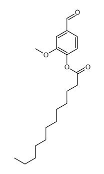 (4-formyl-2-methoxyphenyl) dodecanoate结构式
