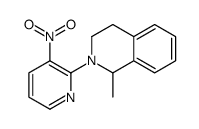 1-methyl-2-(3-nitropyridin-2-yl)-3,4-dihydro-1H-isoquinoline结构式