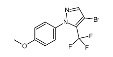 4-bromo-1-(4-methoxyphenyl)-5-(trifluoromethyl)pyrazole结构式