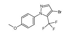 4-bromo-1-(4-methoxyphenyl)-5-(trifluoromethyl)pyrazole Structure