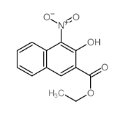 2-Naphthalenecarboxylicacid, 3-hydroxy-4-nitro-, ethyl ester结构式