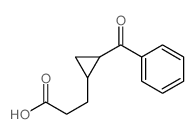 3-(2-benzoylcyclopropyl)propanoic acid结构式