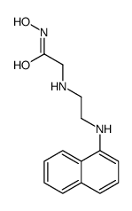 N-hydroxy-2-[2-(naphthalen-1-ylamino)ethylamino]acetamide结构式