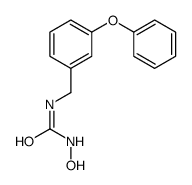 1-hydroxy-3-[(3-phenoxyphenyl)methyl]urea结构式