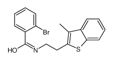 2-bromo-N-[2-(3-methyl-1-benzothiophen-2-yl)ethyl]benzamide Structure