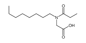 2-[octyl(propanoyl)amino]acetic acid结构式