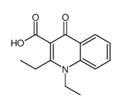 1,2-diethyl-4-oxoquinoline-3-carboxylic acid结构式