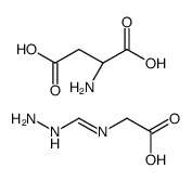 (2S)-2-aminobutanedioic acid,2-(hydrazinylmethylideneamino)acetic acid结构式