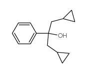 alpha,alpha-bis(Cyclopropylmethyl)-benzyl alcohol结构式