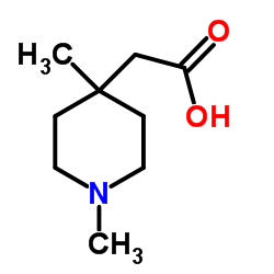 (1,4-Dimethyl-4-piperidinyl)acetic acid Structure