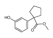 1-(3-hydroxy-phenyl)-cyclopentanecarboxylic acid methyl ester结构式