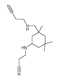 3-[[3-[[(2-cyanoethyl)amino]methyl]-3,5,5-trimethylcyclohexyl]amino]propiononitrile Structure