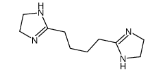 2-[4-(4,5-dihydro-1H-imidazol-2-yl)butyl]-4,5-dihydro-1H-imidazole结构式