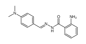 N-(4-Dimethylamino-benzyliden)-N'-(2-amino-benzoyl)-hydrazin结构式